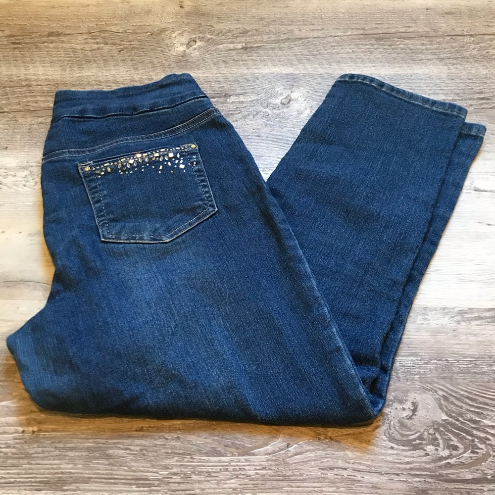 Golden Girls Embellished Capri Pants Size 10